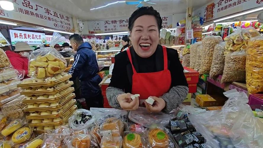 马上清明,大连熟食品交易中心买好妈妈无糖食品家八珍糕!
